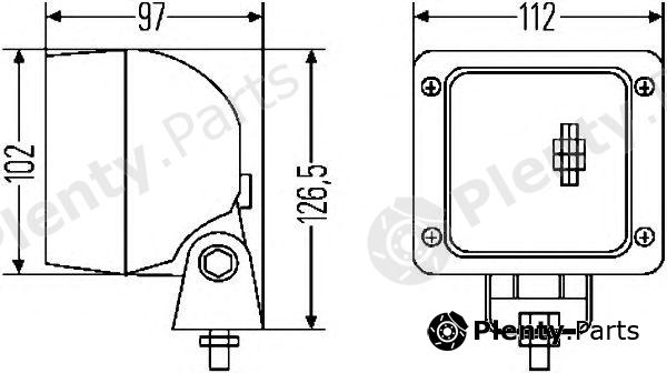  HELLA part 1GA007506-001 (1GA007506001) Worklight