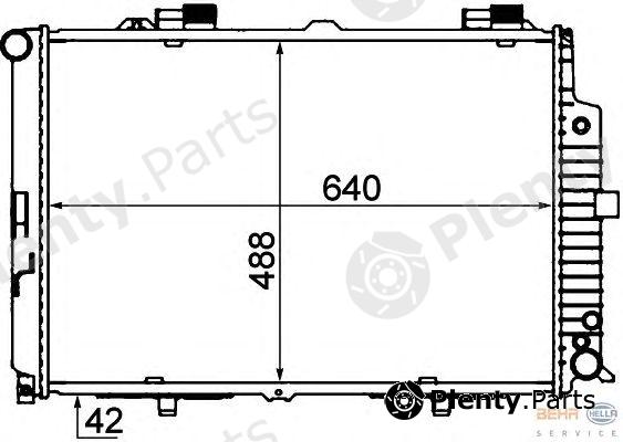  HELLA part 8MK376712-784 (8MK376712784) Radiator, engine cooling