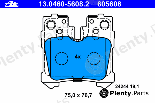  ATE part 13.0460-5608.2 (13046056082) Brake Pad Set, disc brake