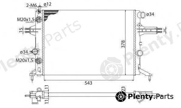  MAGNETI MARELLI part 350213112003 Radiator, engine cooling