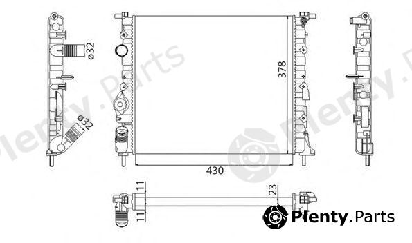  MAGNETI MARELLI part 350213261003 Radiator, engine cooling