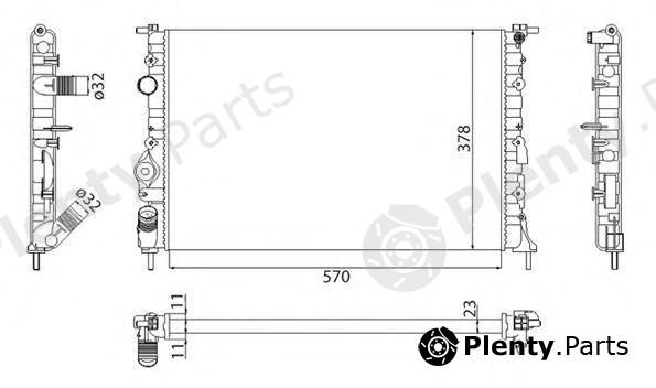  MAGNETI MARELLI part 350213263003 Radiator, engine cooling