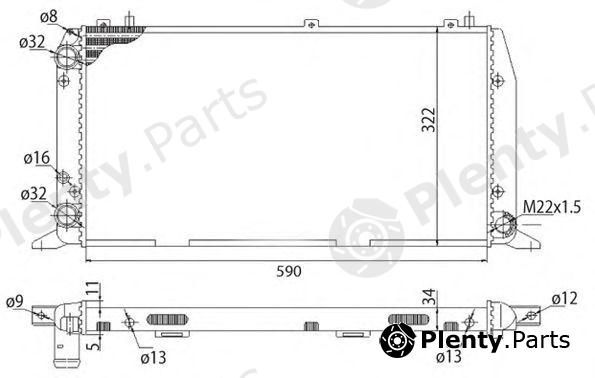  MAGNETI MARELLI part 350213401003 Radiator, engine cooling