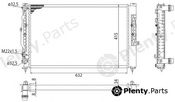  MAGNETI MARELLI part 350213712003 Radiator, engine cooling