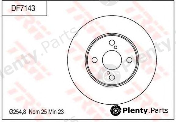  TRW part DF7143 Brake Disc