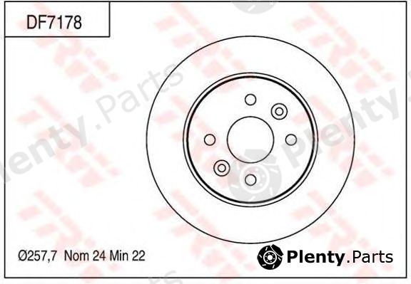  TRW part DF7178 Brake Disc