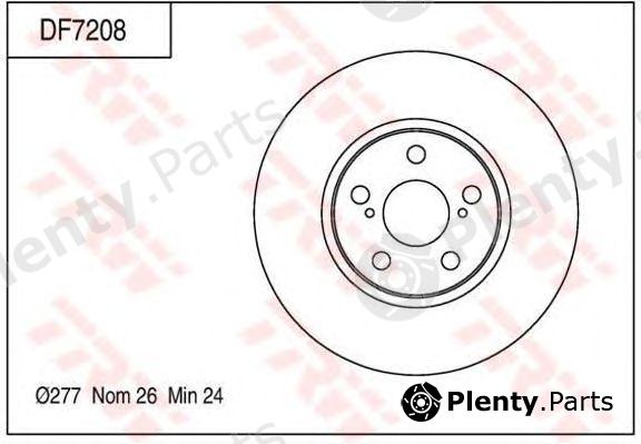  TRW part DF7208 Brake Disc