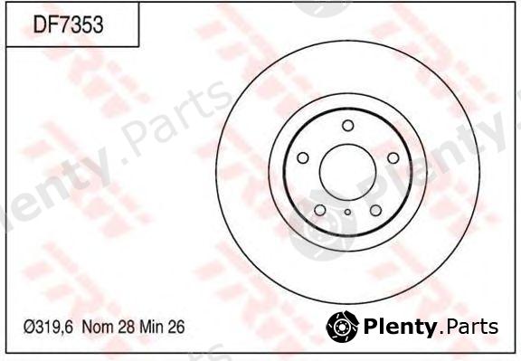  TRW part DF7353 Brake Disc