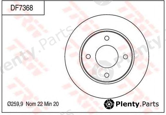  TRW part DF7368 Brake Disc