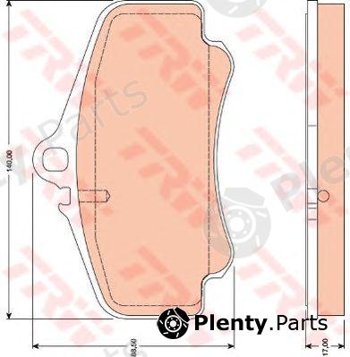  TRW part GDB1777 Brake Pad Set, disc brake
