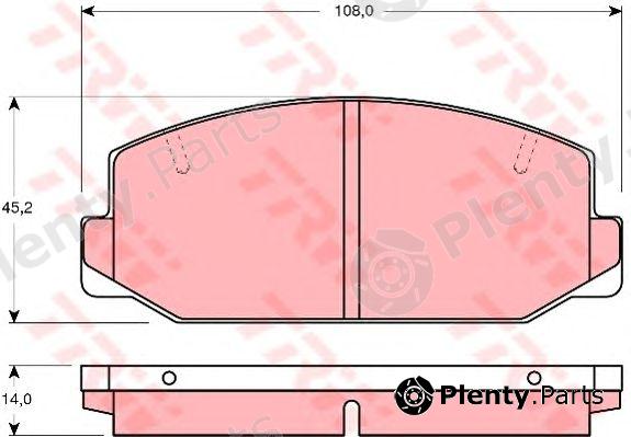  TRW part GDB179 Brake Pad Set, disc brake