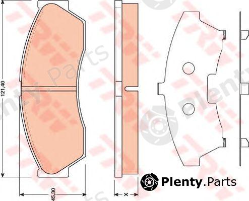  TRW part GDB1796 Brake Pad Set, disc brake