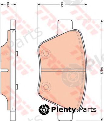  TRW part GDB1841 Brake Pad Set, disc brake