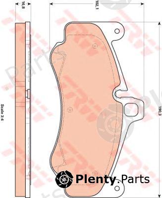  TRW part GDB1859 Brake Pad Set, disc brake