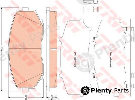  TRW part GDB3471 Brake Pad Set, disc brake