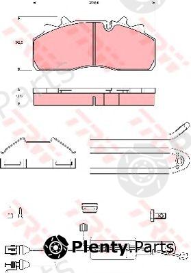  TRW part GDB5095 Brake Pad Set, disc brake