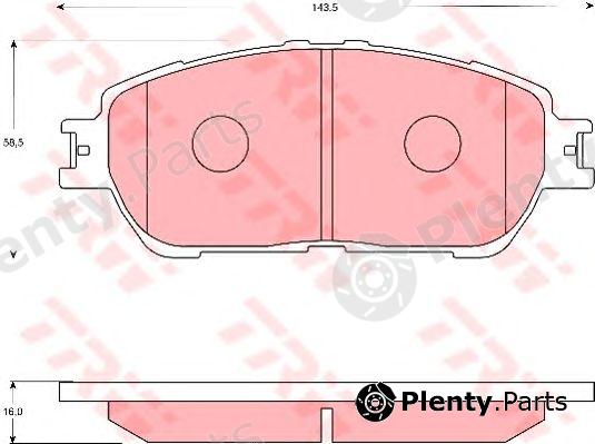  TRW part GDB7677 Brake Pad Set, disc brake
