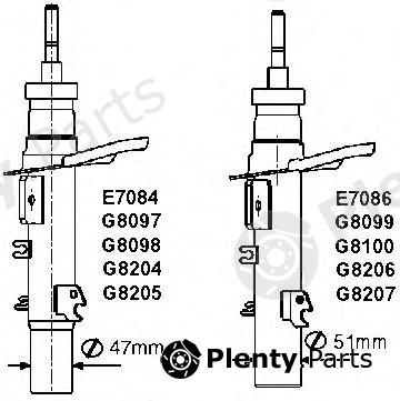  MONROE part G8100 Shock Absorber