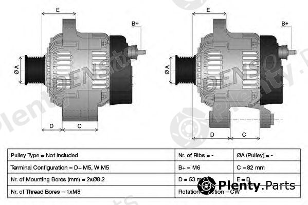  DENSO part DAN653 Alternator