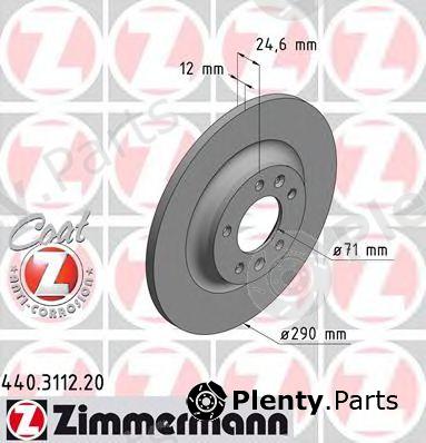  ZIMMERMANN part 440.3112.20 (440311220) Brake Disc