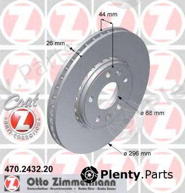  ZIMMERMANN part 470.2432.20 (470243220) Brake Disc