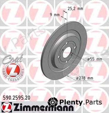  ZIMMERMANN part 590.2595.20 (590259520) Brake Disc