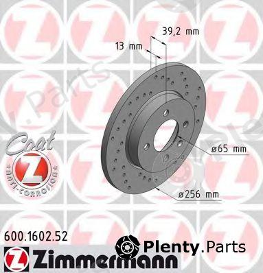  ZIMMERMANN part 600.1602.52 (600160252) Brake Disc