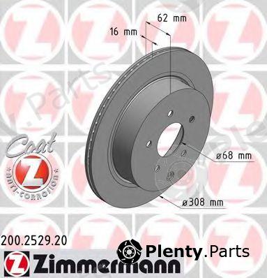  ZIMMERMANN part 200.2529.20 (200252920) Brake Disc
