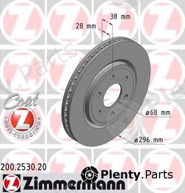  ZIMMERMANN part 200.2530.20 (200253020) Brake Disc