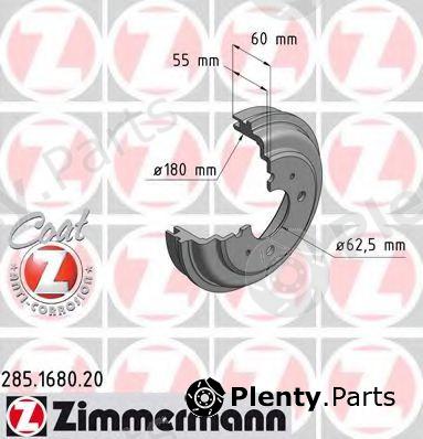  ZIMMERMANN part 285.1680.20 (285168020) Brake Drum
