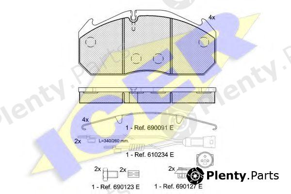  ICER part 151040-112 (151040112) Brake Pad Set, disc brake