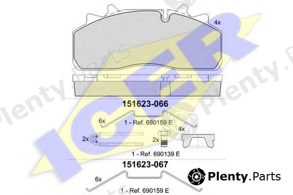  ICER part 151623-066 (151623066) Brake Pad Set, disc brake