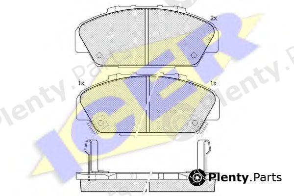  ICER part 181554 Brake Pad Set, disc brake