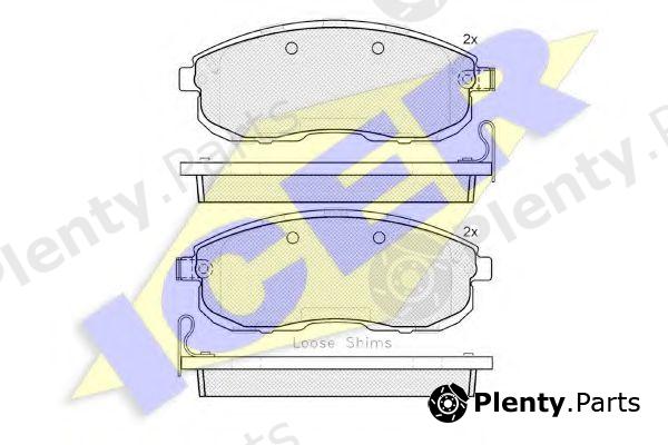  ICER part 181882-200 (181882200) Brake Pad Set, disc brake