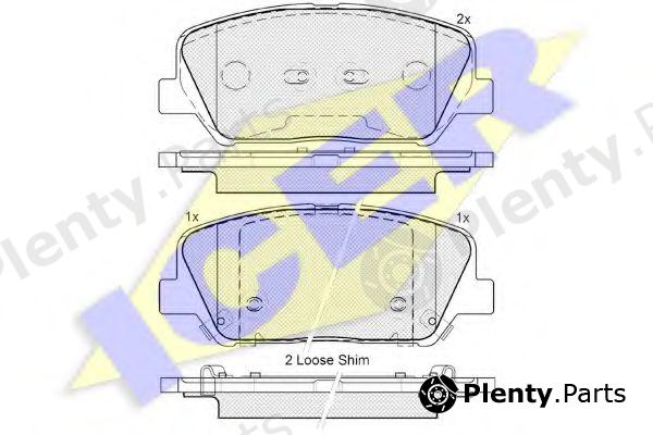  ICER part 182090 Brake Pad Set, disc brake