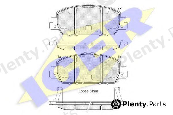  ICER part 182153 Brake Pad Set, disc brake