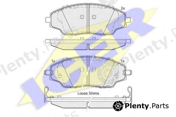 ICER part 182167 Brake Pad Set, disc brake
