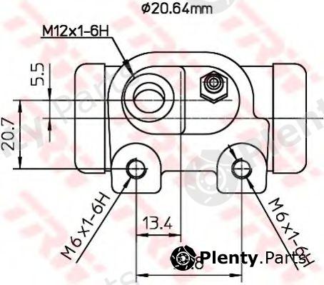  TRW part BWF124 Wheel Brake Cylinder