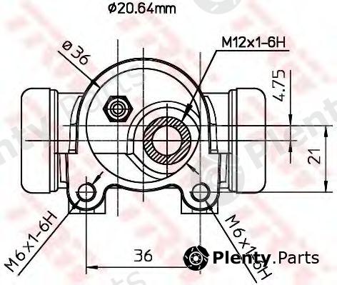  TRW part BWF154 Wheel Brake Cylinder
