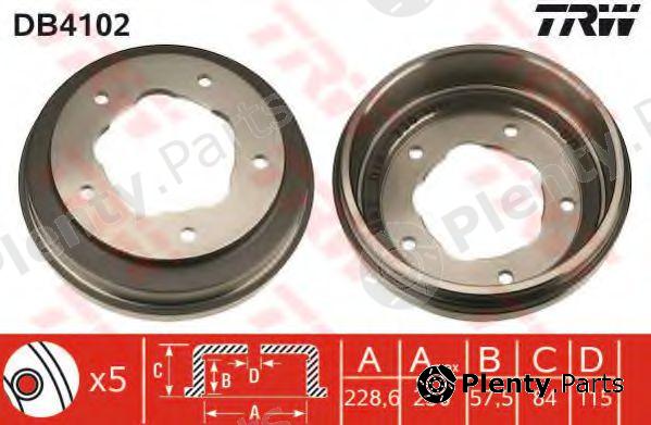  TRW part DB4102 Brake Drum