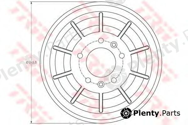  TRW part DB4405 Brake Drum