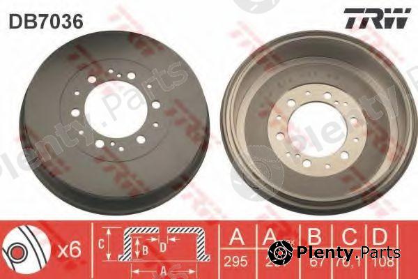  TRW part DB7036 Brake Drum