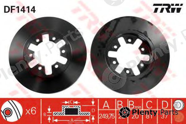  TRW part DF1414 Brake Disc