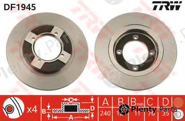  TRW part DF1945 Brake Disc