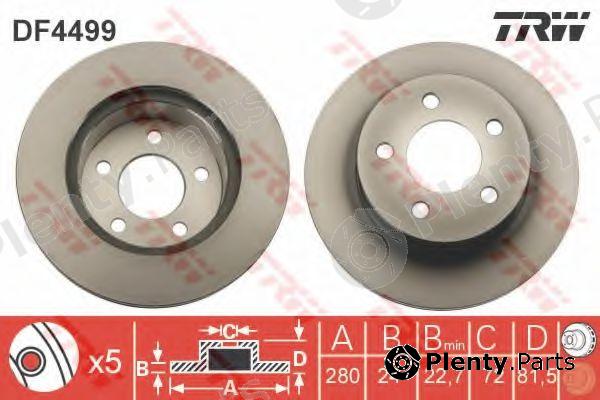  TRW part DF4499 Brake Disc