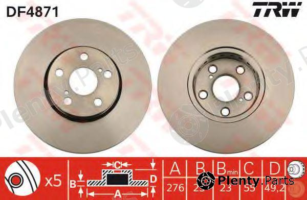  TRW part DF4871 Brake Disc