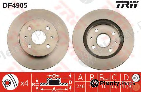  TRW part DF4905 Brake Disc