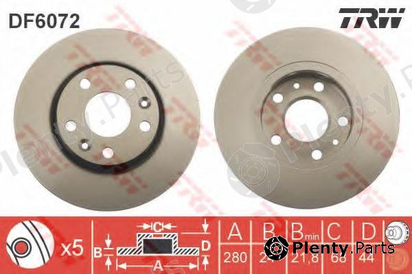  TRW part DF6072 Brake Disc