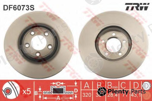  TRW part DF6073S Brake Disc