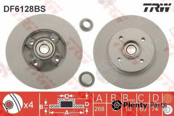  TRW part DF6128BS Brake Disc